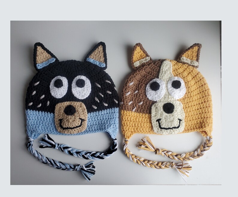 Bandit and Chili Hats Bluey Baby Costume Bingo Halloween Etsy UK