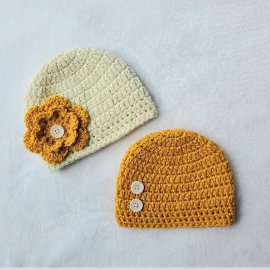 Simple Crochet Hat Pattern for Kids, Easy Pattern in 10 Sizes Preemie ...