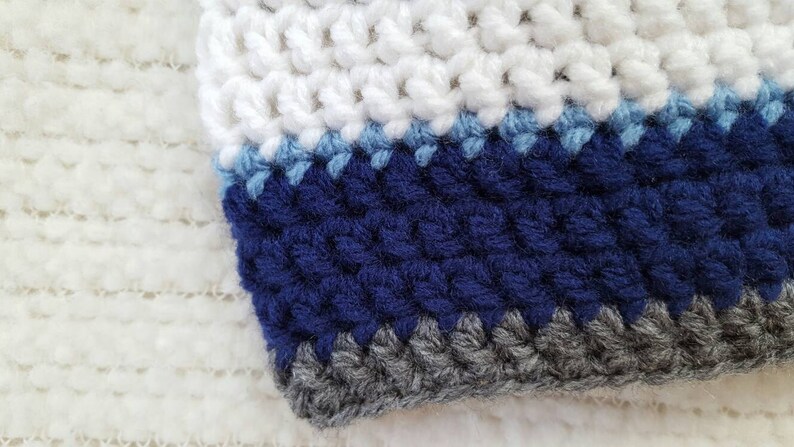 newborn photo prop gray light blue navy blue striped baby hat Crochet baby hat baby boy beanie baby boy gift baby hats for boys
