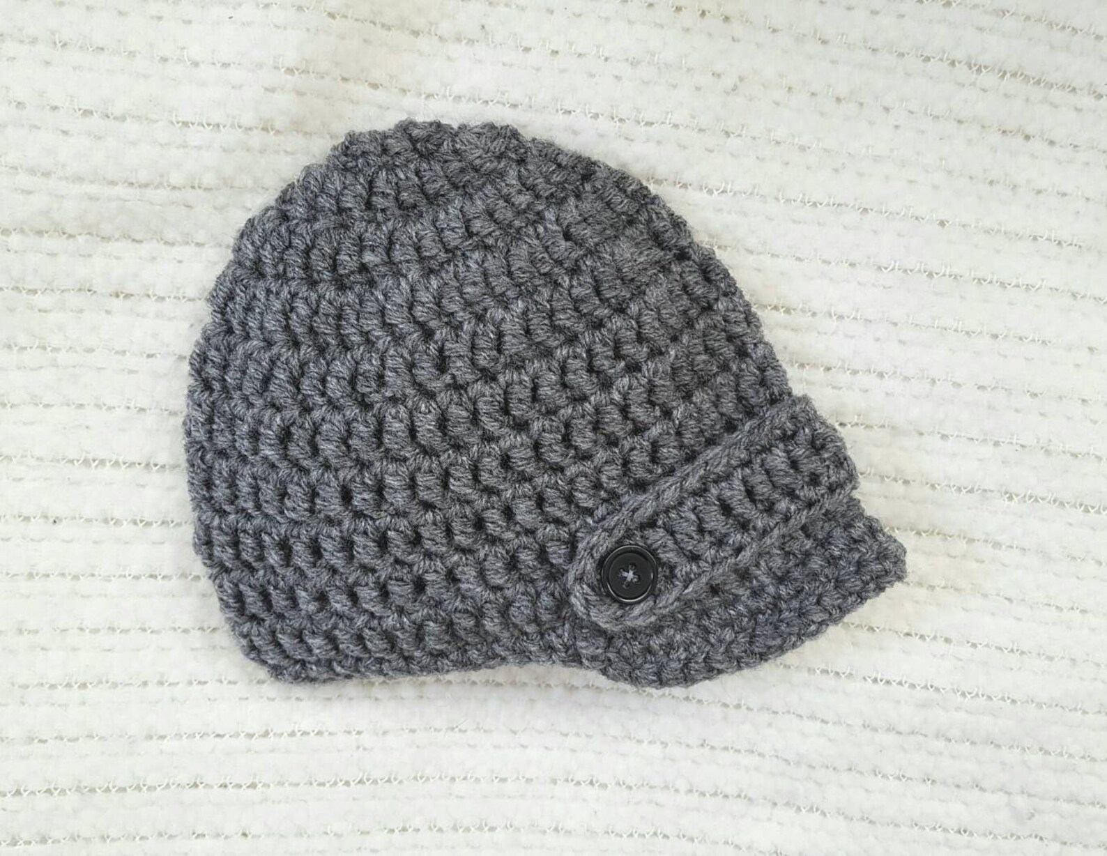 Crochet Baby Hat Baby Boy Hat Crochet Newsboy Hat Baby Etsy