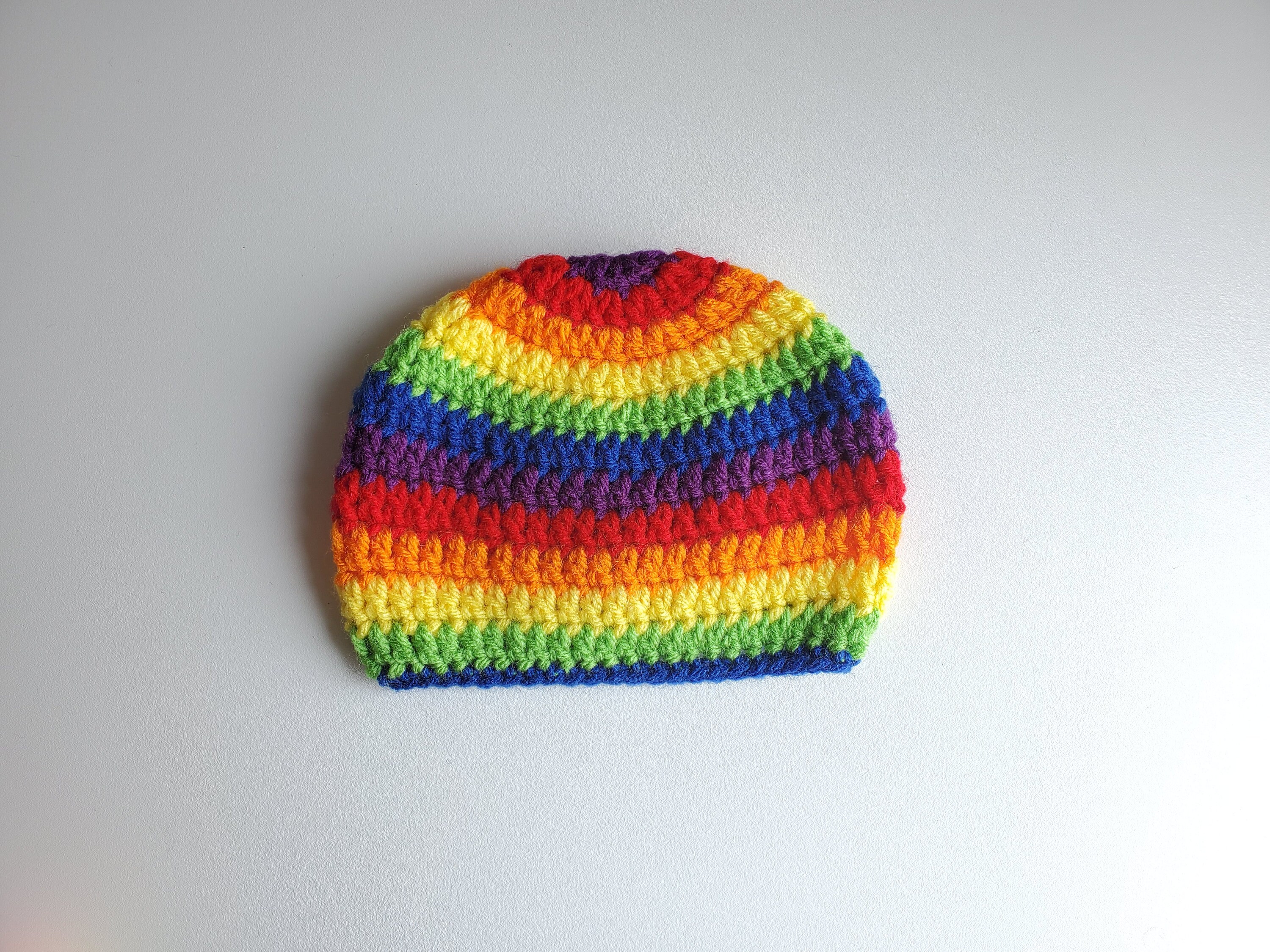 Rainbow baby hat crochet rainbow hat baby gift photo prop Etsy