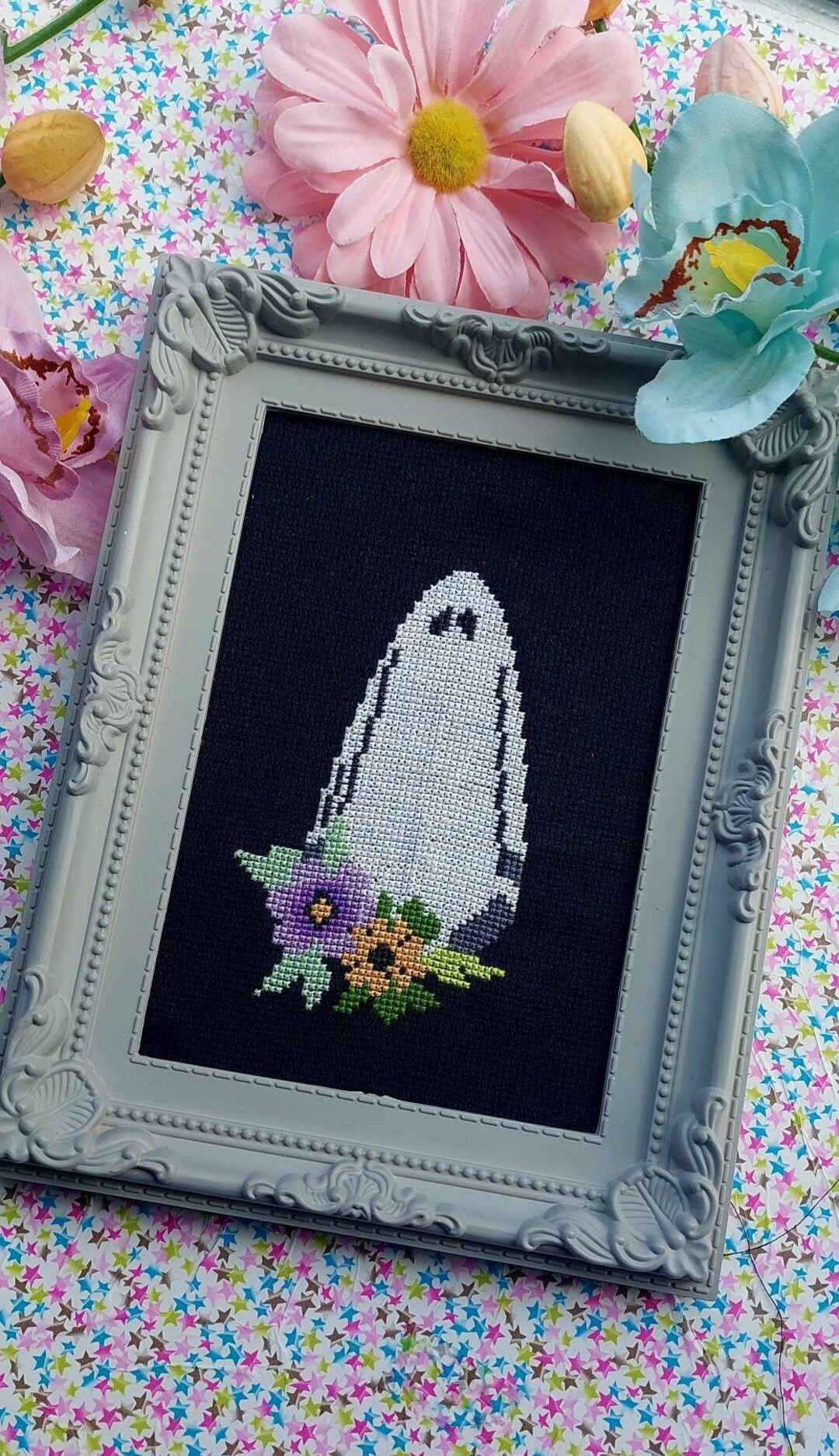Ghost Halloween Cross Stitch Pdf Pattern - Etsy