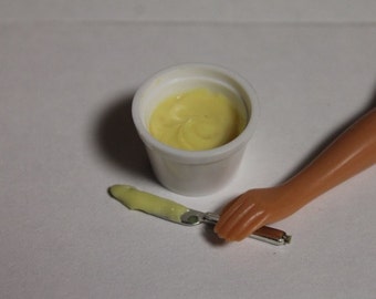 1:6 scale Tub of butter+ for Barbie, Ginny, Fashion Royalty, Blythe, or Momoko, Tyler, Poppy Parker