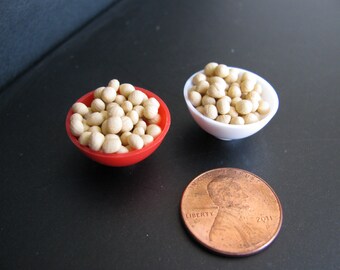 1:6 scale Bowls of peanuts for Barbie, Ginny, Fashion Royalty, Blythe, or Momoko, Tyler, Poppy Parker