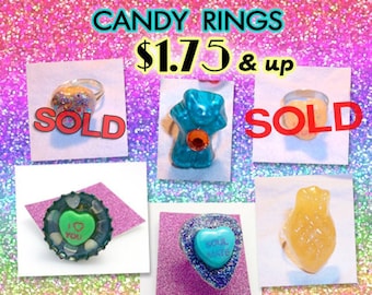 Candy Rings made from real candy