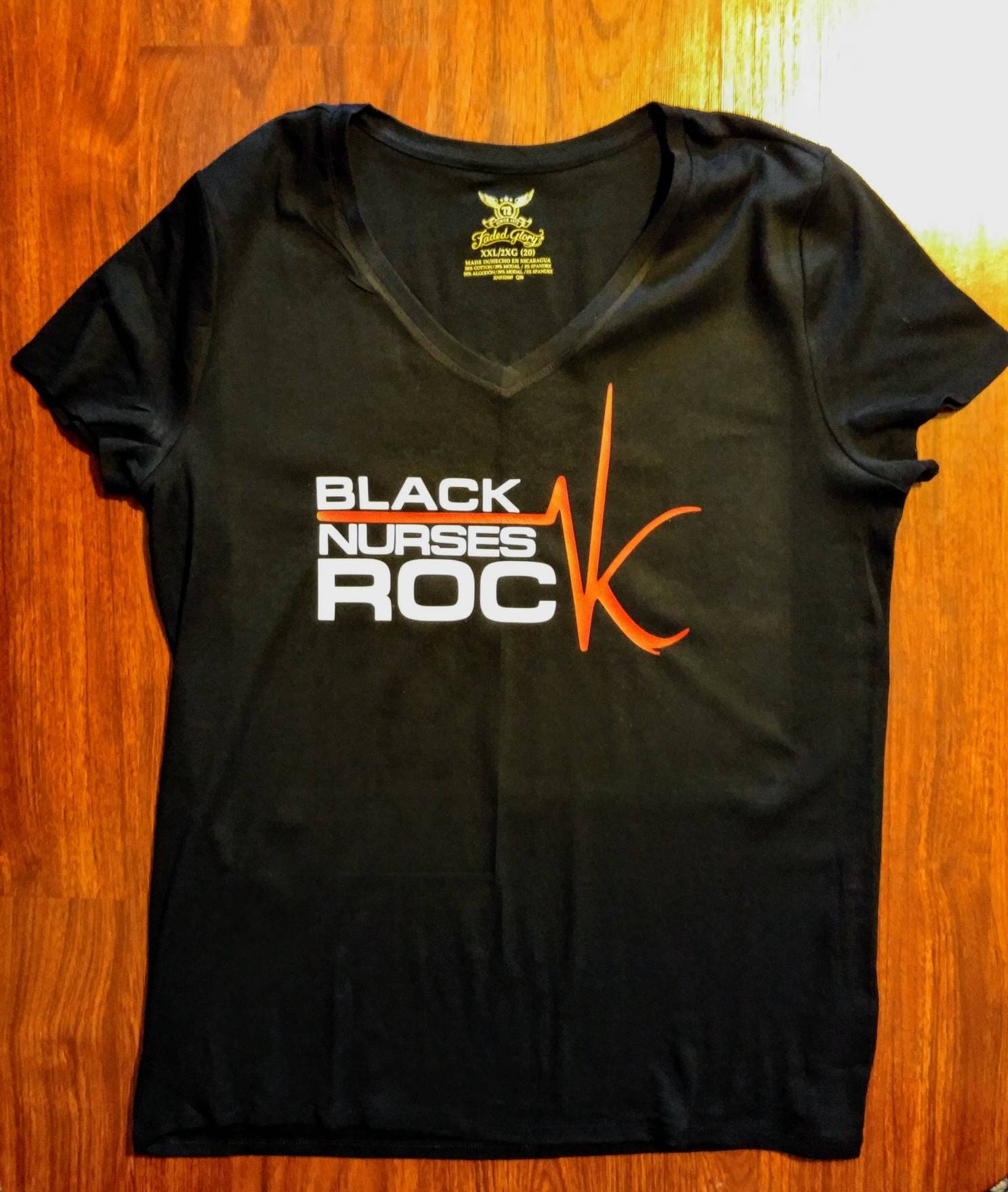Black nurses rock shirt Clearance