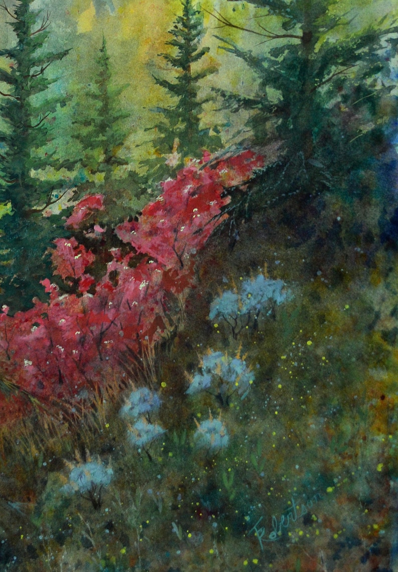 Watercolor Painting Original 18x24 Colorado Art Etsy