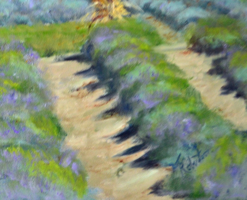 This painting is signed on the front, by Terri Robertson.