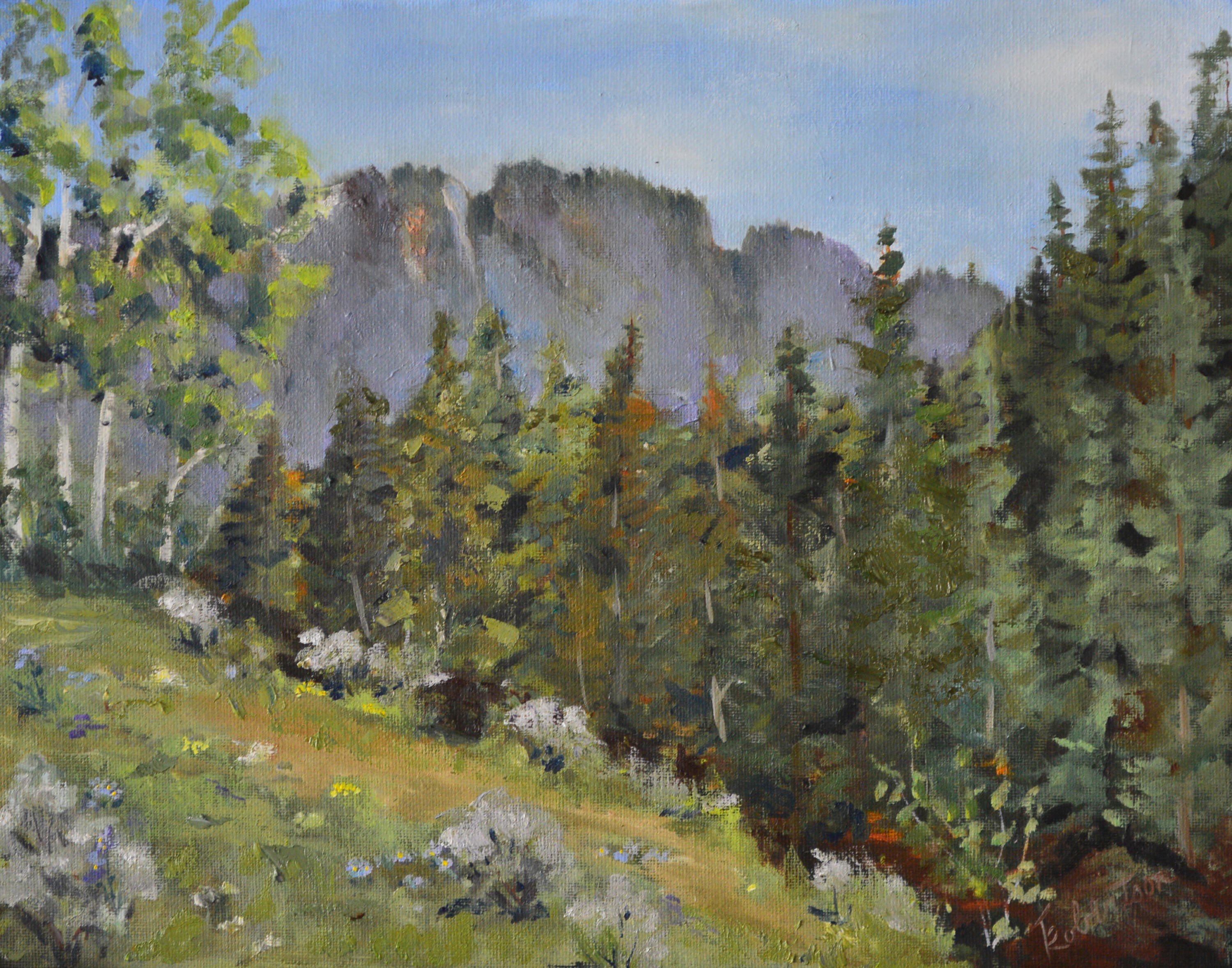 Colorado Mountain Painting pic