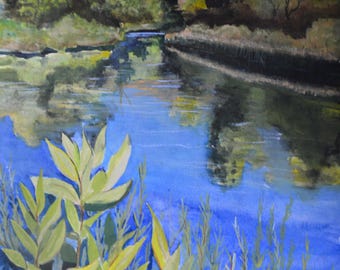 Acuarela del río Yampa: Reflejos del estanque de Colorado, Bellas Artes