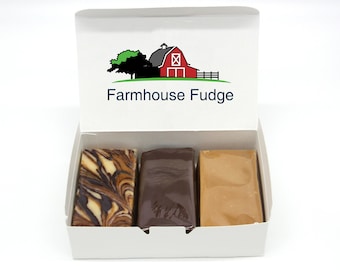 Farmhouse Fudge:  Peanut Butter Lovers Fudge 3 Piece Box