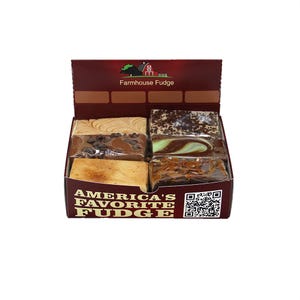 Farmhouse Fudge:  Build Your Own Fudge Box – Custom Fudge Gift Box – Choose 3, 6, or 12 Pieces – Over 40 Flavors – Handmade Fudge Treats