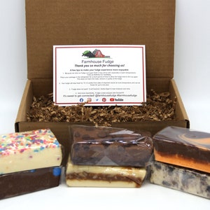 Farmhouse Fudge:  6 Piece Build Your Own Fudge Box