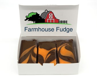 Farmhouse Fudge:  Orange Chocolate Fudge 3 Piece Box