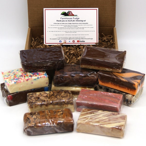 Farmhouse Fudge:  12 Piece Build Your Own Fudge Box