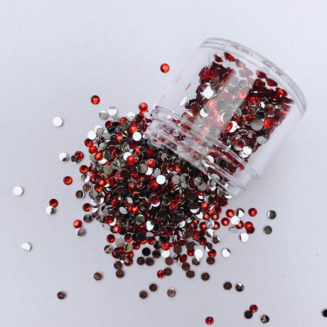 4mm Strawberry Red Resin Rhinestones Resin Rhinestone Etsy