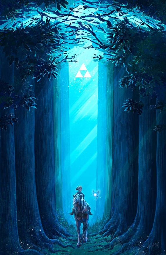 Link / Legend of Zelda / Ocarina of Time /heavy Card Stock/ 