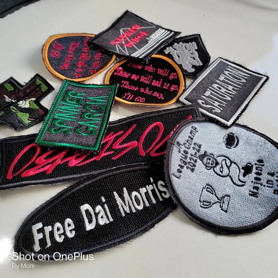 Embroidered Custom Patches Sew On, Iron On, VELCRO® 
