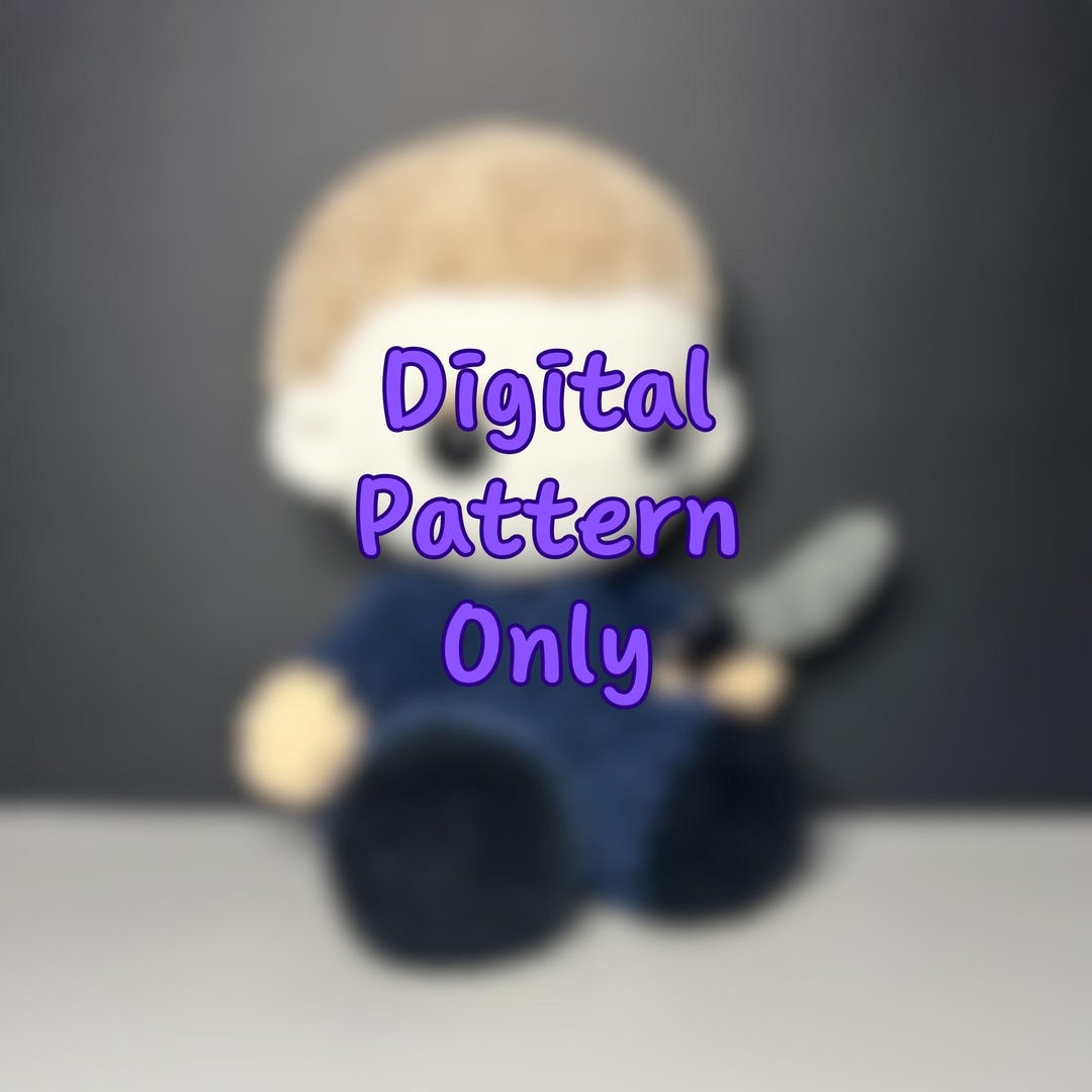 Slasher Drawing Outline Pattern PATTERN** Slasher Man Crochet Pattern - Etsy
