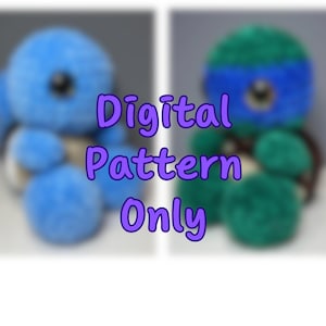 Crochet Turtle Pattern Pack: Baby Hydro & Fighter Designs (PDF Download)