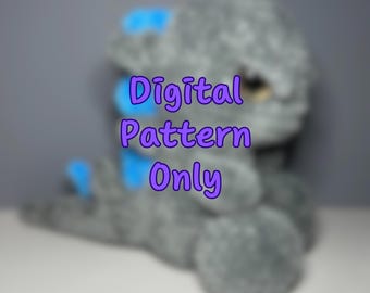 PATTERN*** Kaiju Kid/ T-Rextar crochet pattern pdf