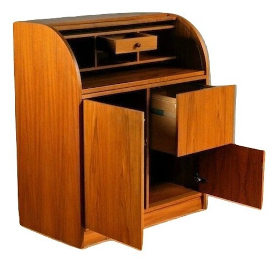 Smaller Danish Modern Teak Writing Desk From Denmark With