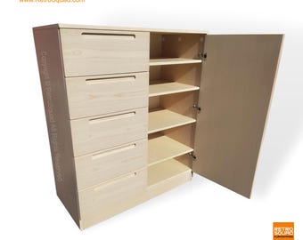 Teak Danish Modern Bedroom Gentleman’s Chest Dresser By JESPER in Whitewashed Finish, Mid Century Modern MCM  571 330 0810