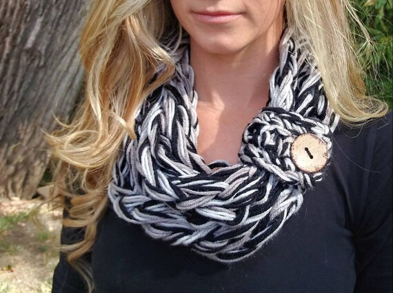 Infinity Scarf Winter Scarf CYBER SPECIAL Eggplant Knit Scarf Scarf