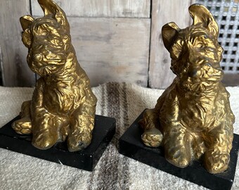 Vintage Dog Bookends