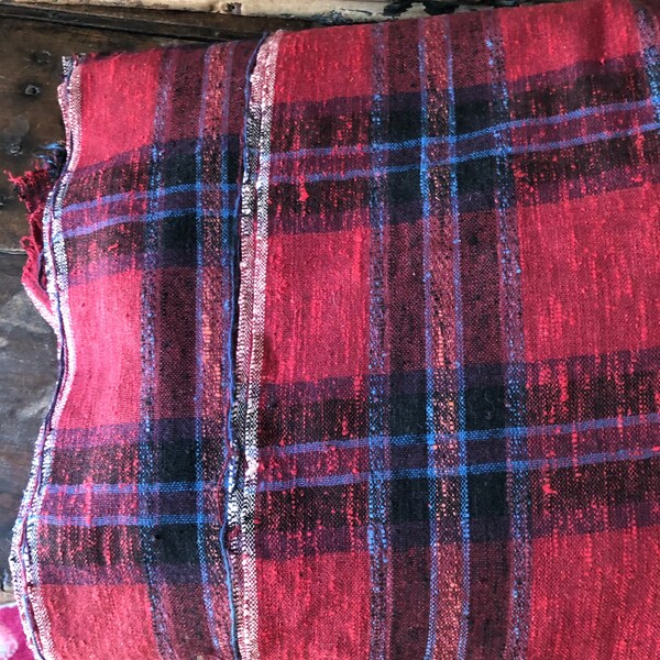 Vintage Plaid Fabric Etsy