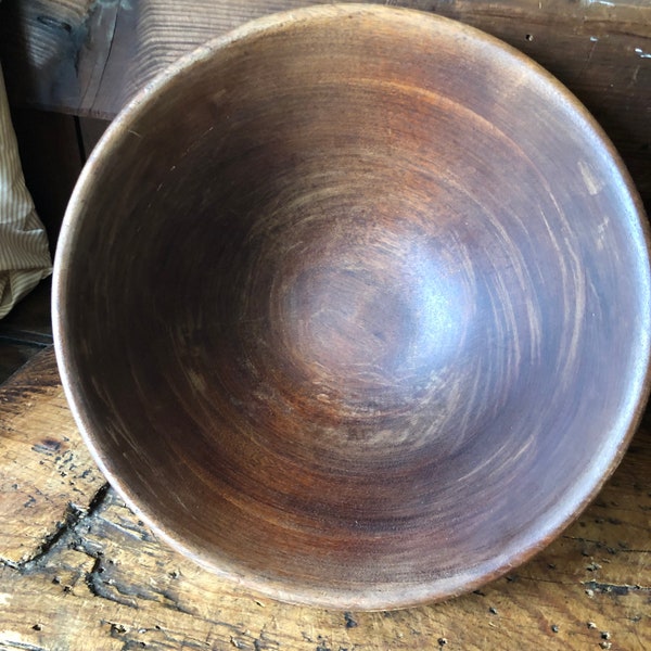 Antique Wood Bowl Etsy
