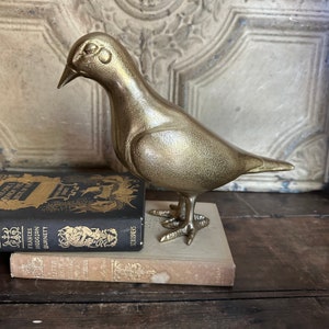 Vintage Large Brass Bird