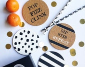 Black and Gold Coasters