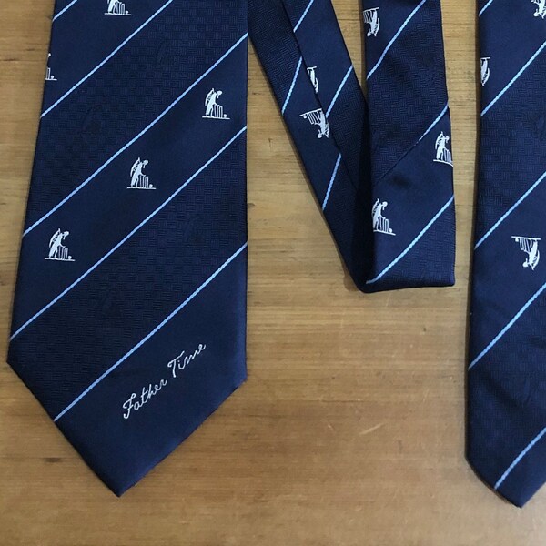 Lord's Father Time Home of Cricket Silk Tie