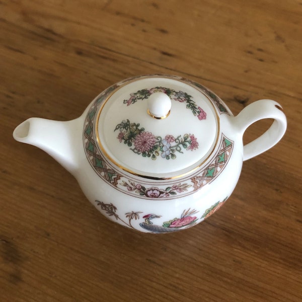 Wedgwood Kutani Crane Teapot Etsy