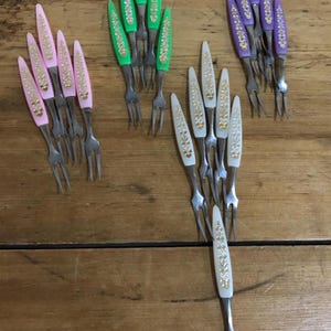 Vintage Set of Cocktail Forks