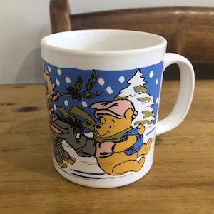 Vintage Winnie the Pooh Skating Mug