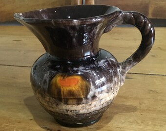 German Studio Pottery Drip Glaze Jug