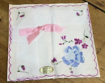 Fazzoletto di cotone svizzero ricamato
