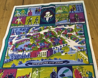 Vintage Ulster Weavers Shakespeare, Tea Towel