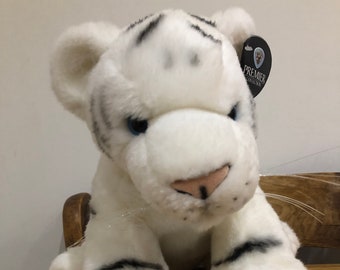 Peluche tigre blanc blanc