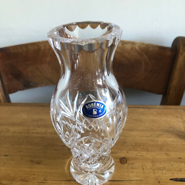 Lead Crystal Vase Etsy UK