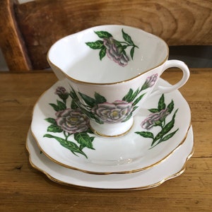 Windsor Bone China Cup, Saucer and Plate Trio