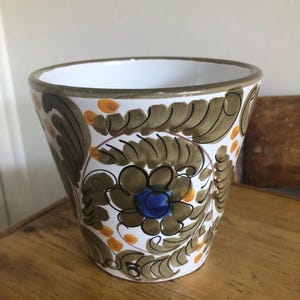 Italian Pottery Floral Planter