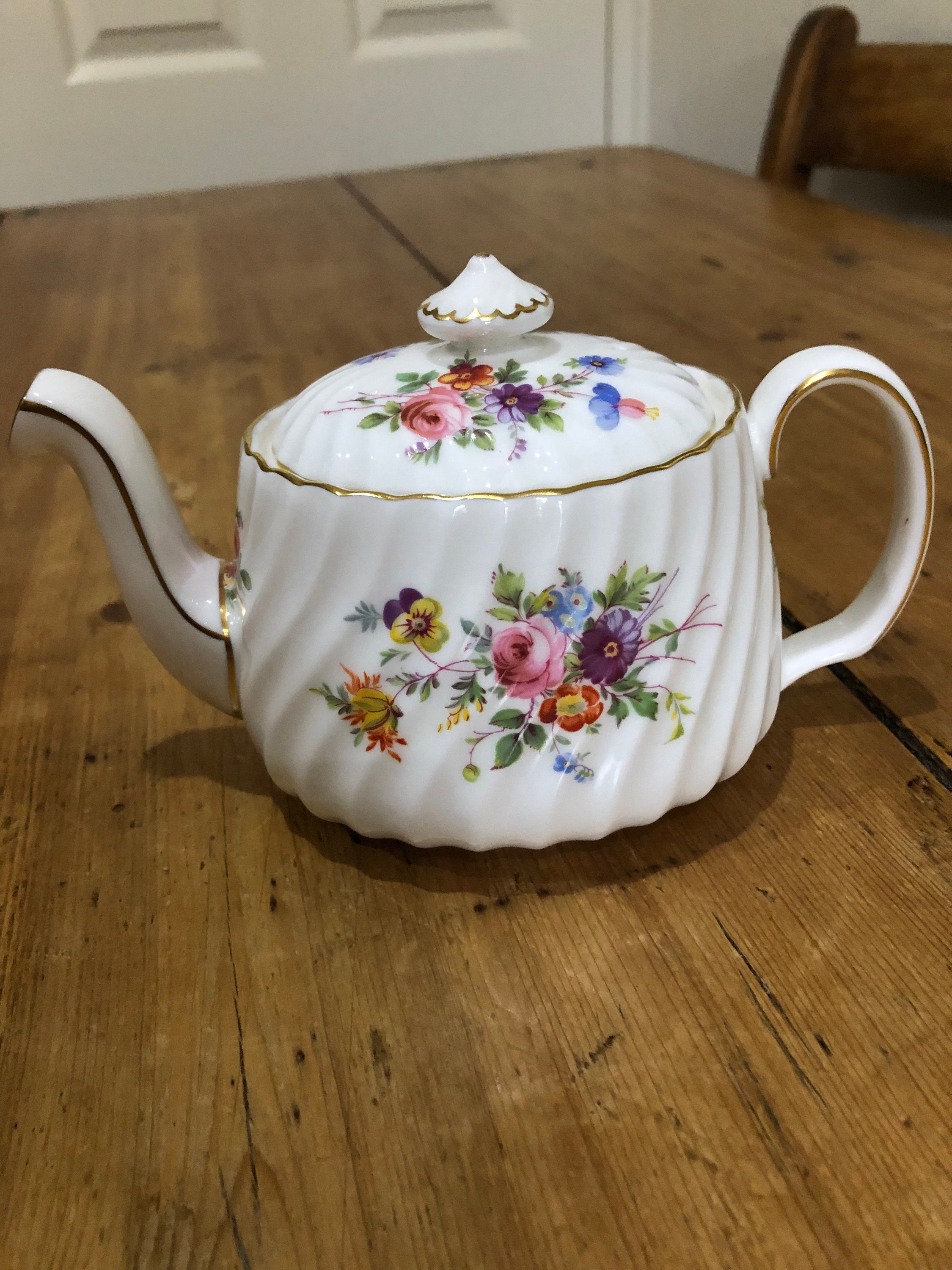 Minton Marlow Tea Service Teapot Sugar Bowl and Creamer / Etsy