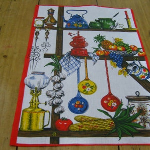 Vintage Kitchenalia Tea Towel