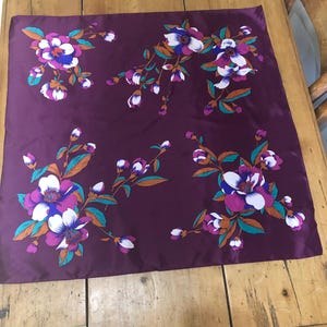 Vintage St Michael Floral Scarf