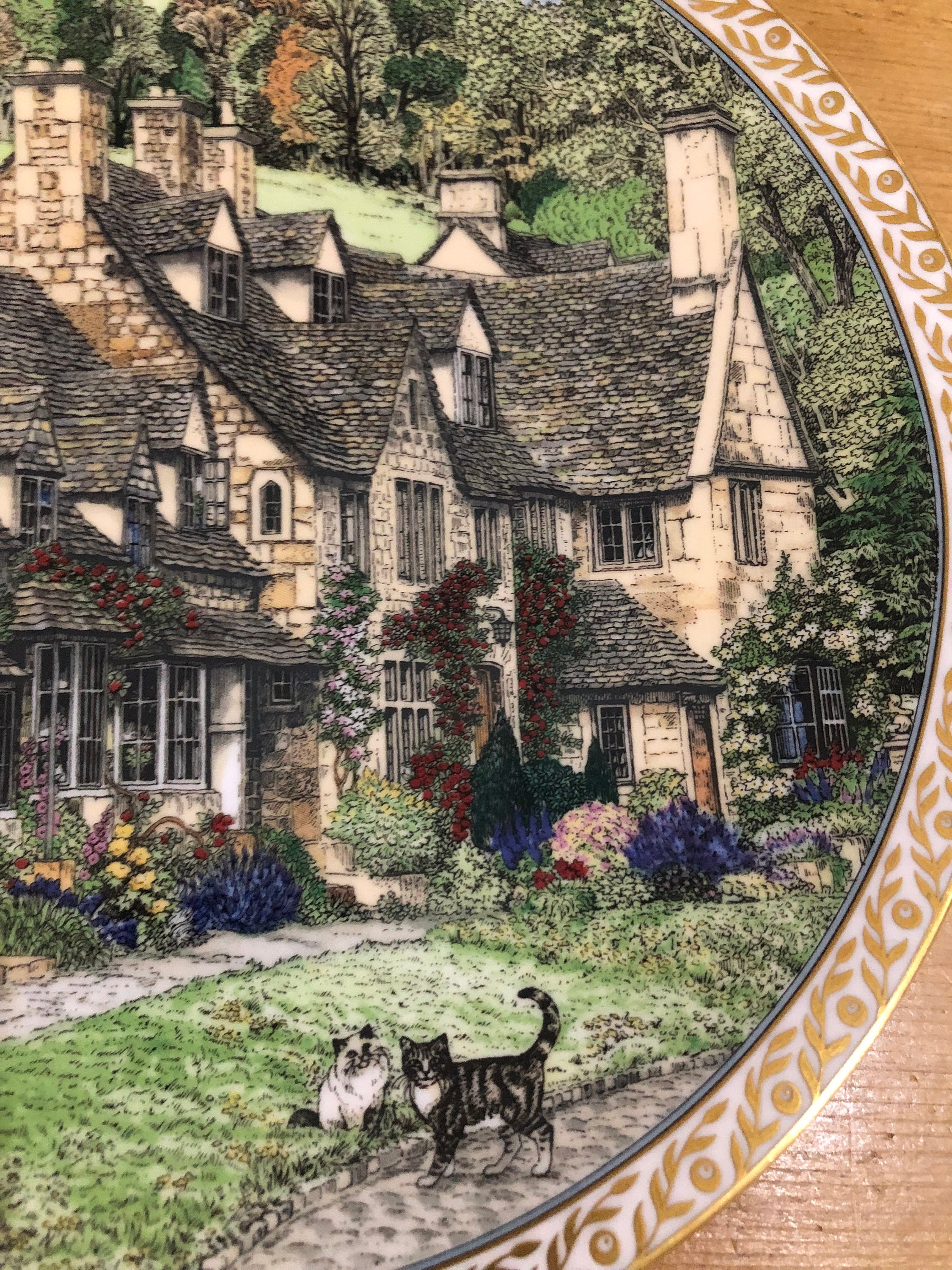 Royal Worcester Villages Broadway Sue Scullard Decorative Plate - Etsy