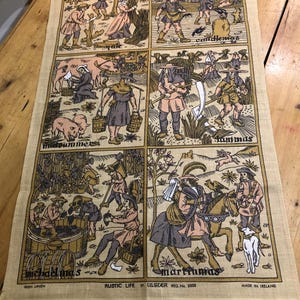 Vintage Ulster, Rustic Life, Irish Linen Tea Towel