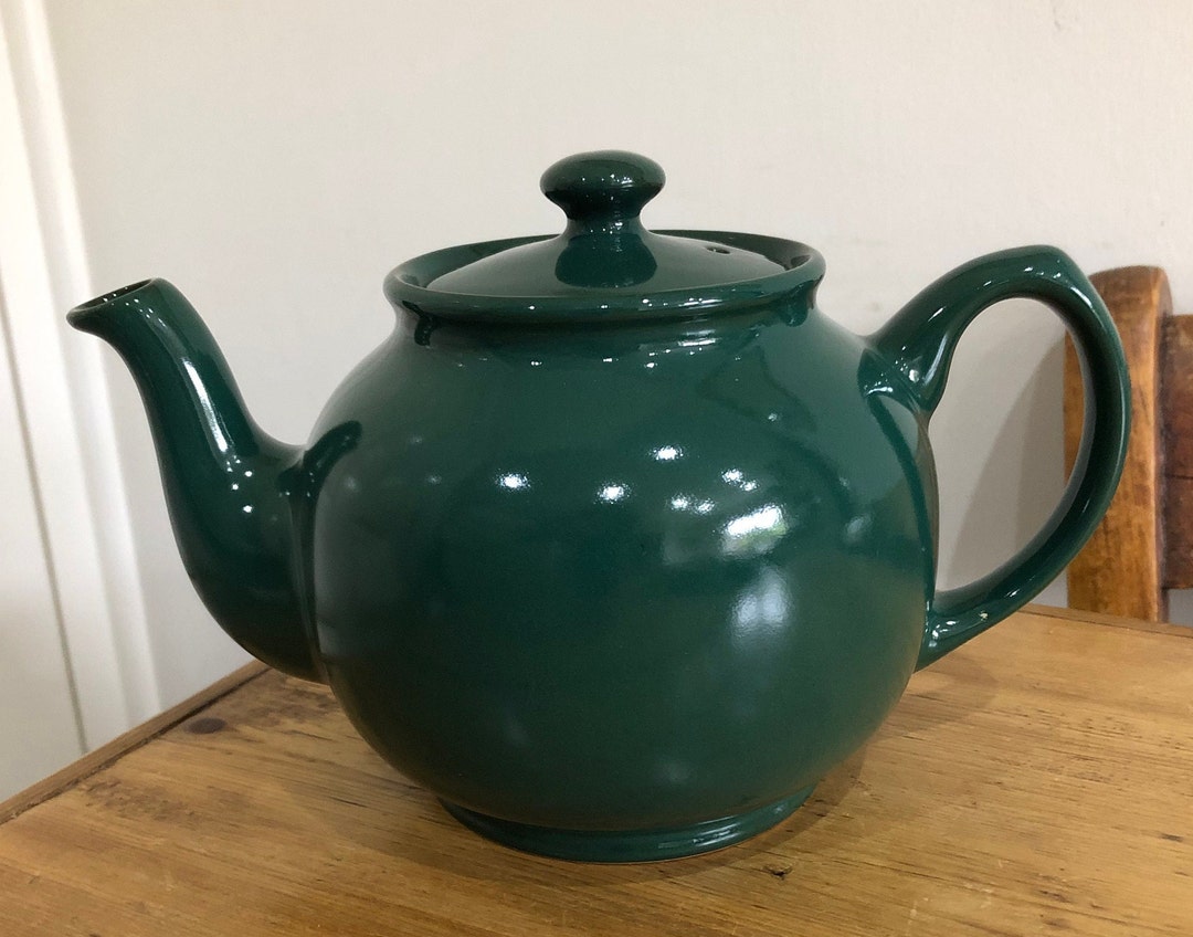 Vintage Sadler Green Teapot Etsy